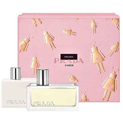 prada amber perfume gift set.